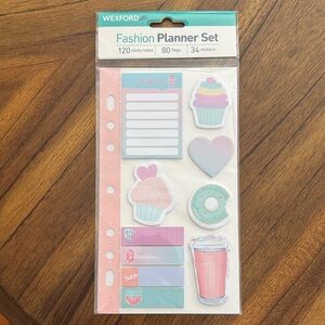 Wexford Fashion Planner Set with Sticky Notes & Stickers
